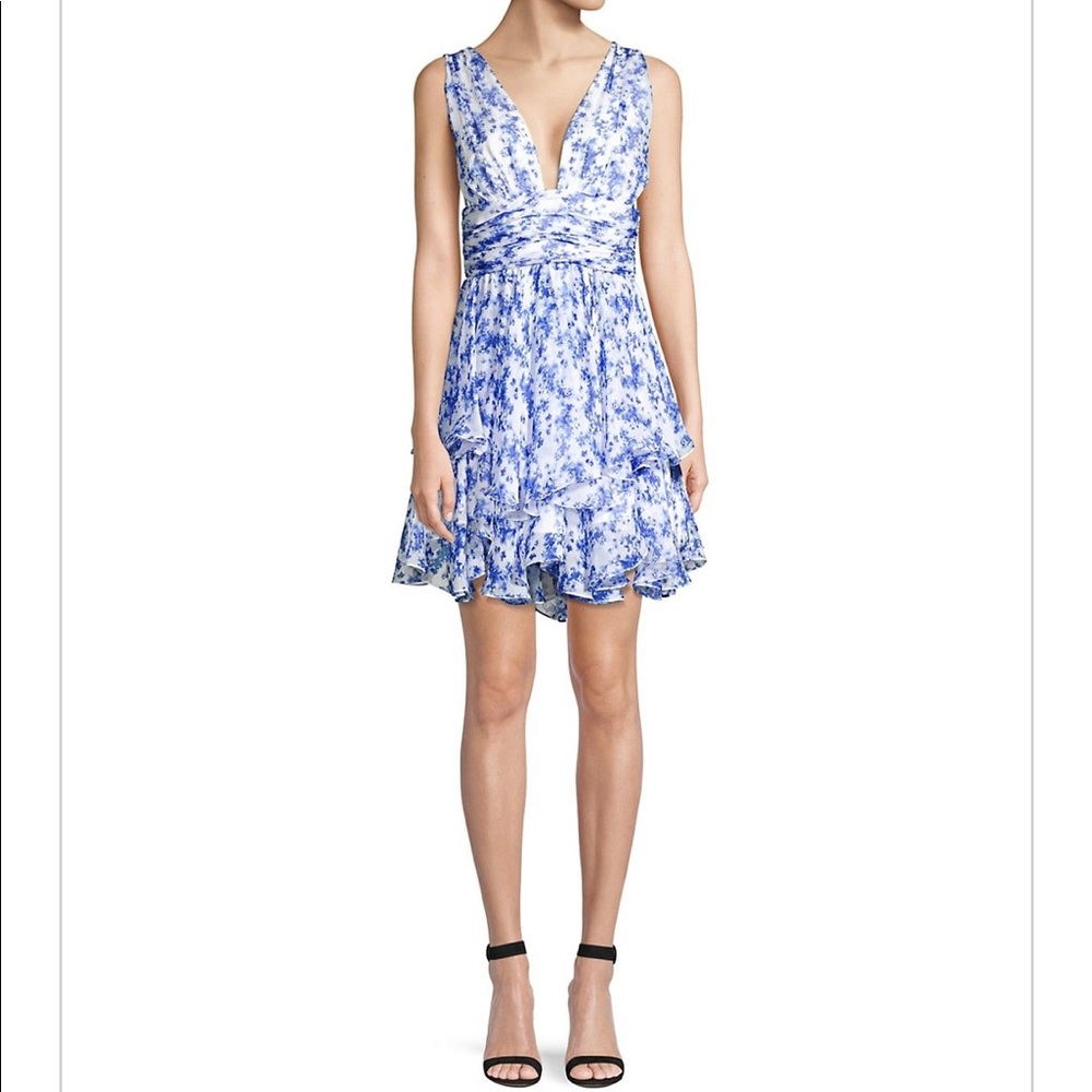 Floral tiered minidress
